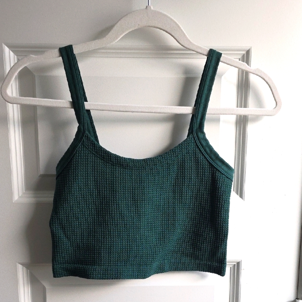 Forever 21 Green Crop Tank Top Medium/large #83
